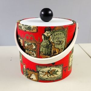 Vintage Carterware Americana Vinyl Ice Bucket